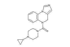Image of (4-cyclopropylpiperazino)-(4H-imidazo[1,5-a]quinoxalin-5-yl)methanone