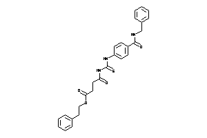 4-[[4-(benzylcarbamoyl)phenyl]thiocarbamoylamino]-4-keto-butyric Acid Phenethyl Ester