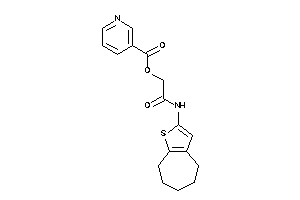 Nicotin [2-keto-2-(5,6,7,8-tetrahydro-4H-cyclohepta[b]thiophen-2-ylamino)ethyl] Ester