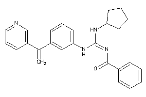 N-[(cyclopentylamino)-[3-[1-(3-pyridyl)vinyl]anilino]methylene]benzamide