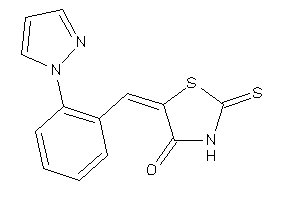 Image of 5-(2-pyrazol-1-ylbenzylidene)-2-thioxo-thiazolidin-4-one