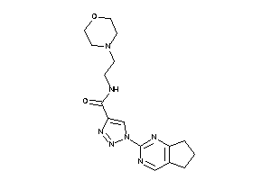 1-(6,7-dihydro-5H-cyclopenta[d]pyrimidin-2-yl)-N-(2-morpholinoethyl)triazole-4-carboxamide
