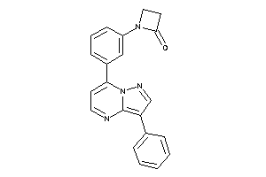 1-[3-(3-phenylpyrazolo[1,5-a]pyrimidin-7-yl)phenyl]azetidin-2-one