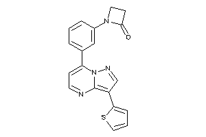 1-[3-[3-(2-thienyl)pyrazolo[1,5-a]pyrimidin-7-yl]phenyl]azetidin-2-one