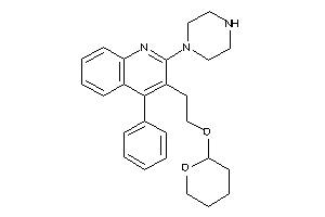 Image of 4-phenyl-2-piperazino-3-(2-tetrahydropyran-2-yloxyethyl)quinoline