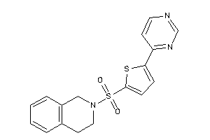 2-[[5-(4-pyrimidyl)-2-thienyl]sulfonyl]-3,4-dihydro-1H-isoquinoline