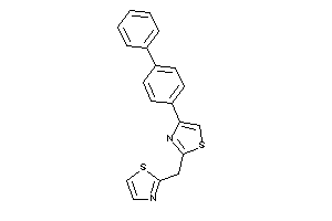 4-(4-phenylphenyl)-2-(thiazol-2-ylmethyl)thiazole