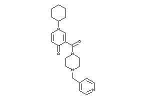 1-cyclohexyl-3-[4-(4-pyridylmethyl)piperazine-1-carbonyl]-4-pyridone