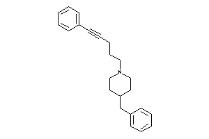 Image of 4-benzyl-1-(5-phenylpent-4-ynyl)piperidine