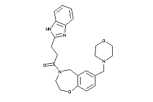 3-(1H-benzimidazol-2-yl)-1-[7-(morpholinomethyl)-3,5-dihydro-2H-1,4-benzoxazepin-4-yl]propan-1-one