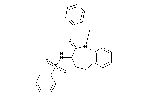 Image of N-(1-benzyl-2-keto-4,5-dihydro-3H-1-benzazepin-3-yl)benzenesulfonamide