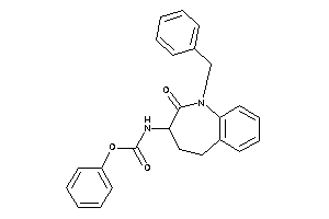 N-(1-benzyl-2-keto-4,5-dihydro-3H-1-benzazepin-3-yl)carbamic Acid Phenyl Ester