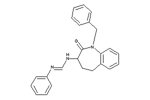 N-(1-benzyl-2-keto-4,5-dihydro-3H-1-benzazepin-3-yl)-N'-phenyl-formamidine