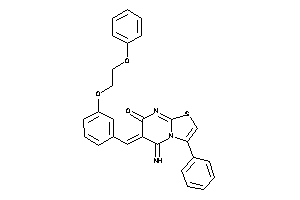 Image of 5-imino-6-[3-(2-phenoxyethoxy)benzylidene]-3-phenyl-thiazolo[3,2-a]pyrimidin-7-one