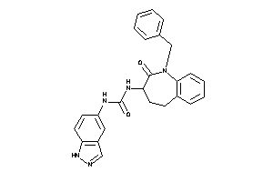 1-(1-benzyl-2-keto-4,5-dihydro-3H-1-benzazepin-3-yl)-3-(1H-indazol-5-yl)urea
