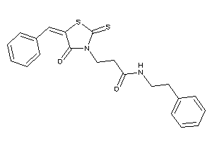 3-(5-benzal-4-keto-2-thioxo-thiazolidin-3-yl)-N-phenethyl-propionamide