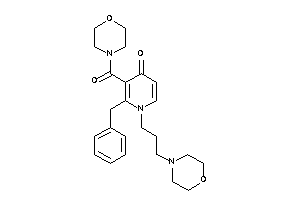 2-benzyl-3-(morpholine-4-carbonyl)-1-(3-morpholinopropyl)-4-pyridone