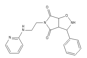 Image of 3-phenyl-5-[2-(2-pyridylamino)ethyl]-2,3,3a,6a-tetrahydropyrrolo[3,4-d]isoxazole-4,6-quinone