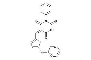 Image of 1-phenyl-5-[[5-(phenylthio)-2-furyl]methylene]barbituric Acid