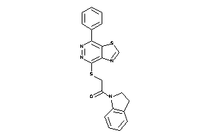 Image of 1-indolin-1-yl-2-[(7-phenylthiazolo[4,5-d]pyridazin-4-yl)thio]ethanone