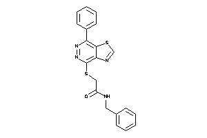 Image of N-benzyl-2-[(7-phenylthiazolo[4,5-d]pyridazin-4-yl)thio]acetamide