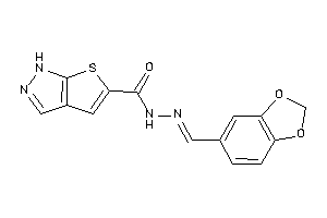 Image of N-(piperonylideneamino)-1H-thieno[2,3-c]pyrazole-5-carboxamide