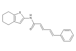 5-phenyl-N-(4,5,6,7-tetrahydrobenzothiophen-2-yl)penta-2,4-dienamide