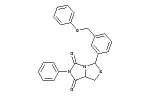 3-[3-(phenoxymethyl)phenyl]-6-phenyl-3,7a-dihydro-1H-imidazo[1,5-c]thiazole-5,7-quinone