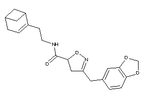 Image of N-[2-(4-bicyclo[3.1.1]hept-3-enyl)ethyl]-3-piperonyl-2-isoxazoline-5-carboxamide