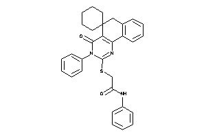 2-[(4-keto-3-phenyl-spiro[6H-benzo[h]quinazoline-5,1'-cyclohexane]-2-yl)thio]-N-phenyl-acetamide