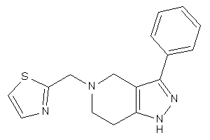 2-[(3-phenyl-1,4,6,7-tetrahydropyrazolo[4,3-c]pyridin-5-yl)methyl]thiazole