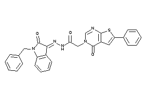 N-[(1-benzyl-2-keto-indolin-3-ylidene)amino]-2-(4-keto-6-phenyl-thieno[2,3-d]pyrimidin-3-yl)acetamide