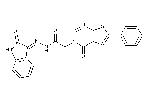 N-[(2-ketoindolin-3-ylidene)amino]-2-(4-keto-6-phenyl-thieno[2,3-d]pyrimidin-3-yl)acetamide