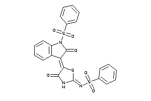 N-[5-(1-besyl-2-keto-indolin-3-ylidene)-4-keto-thiazolidin-2-ylidene]benzenesulfonamide