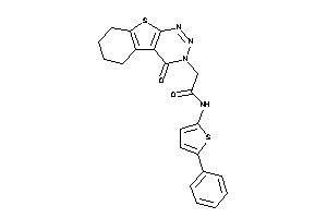 2-(4-keto-5,6,7,8-tetrahydrobenzothiopheno[2,3-d]triazin-3-yl)-N-(5-phenyl-2-thienyl)acetamide