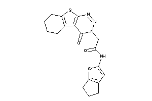 Image of N-(5,6-dihydro-4H-cyclopenta[b]thiophen-2-yl)-2-(4-keto-5,6,7,8-tetrahydrobenzothiopheno[2,3-d]triazin-3-yl)acetamide