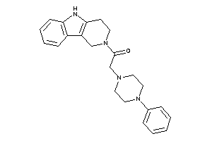 2-(4-phenylpiperazino)-1-(1,3,4,5-tetrahydropyrido[4,3-b]indol-2-yl)ethanone