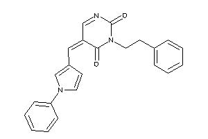 Image of 3-phenethyl-5-[(1-phenylpyrrol-3-yl)methylene]pyrimidine-2,4-quinone