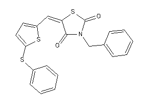 3-benzyl-5-[[5-(phenylthio)-2-thienyl]methylene]thiazolidine-2,4-quinone