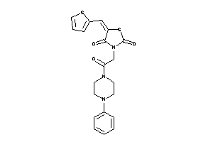 3-[2-keto-2-(4-phenylpiperazino)ethyl]-5-(2-thenylidene)thiazolidine-2,4-quinone