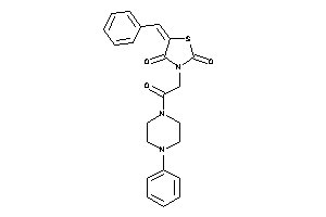 5-benzal-3-[2-keto-2-(4-phenylpiperazino)ethyl]thiazolidine-2,4-quinone