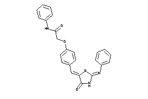 2-[4-[(4-keto-2-phenylimino-thiazolidin-5-ylidene)methyl]phenoxy]-N-phenyl-acetamide