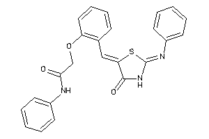 2-[2-[(4-keto-2-phenylimino-thiazolidin-5-ylidene)methyl]phenoxy]-N-phenyl-acetamide