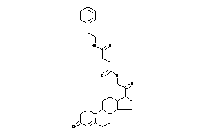 4-keto-4-(phenethylamino)butyric Acid [2-keto-2-(3-keto-1,2,6,7,8,9,10,11,12,13,14,15,16,17-tetradecahydrocyclopenta[a]phenanthren-17-yl)ethyl] Ester