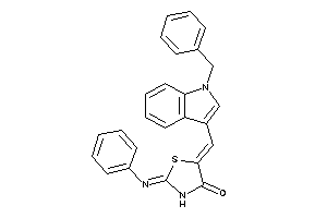 5-[(1-benzylindol-3-yl)methylene]-2-phenylimino-thiazolidin-4-one