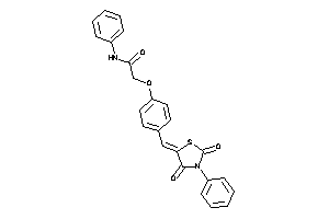 2-[4-[(2,4-diketo-3-phenyl-thiazolidin-5-ylidene)methyl]phenoxy]-N-phenyl-acetamide