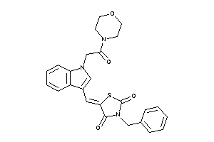 3-benzyl-5-[[1-(2-keto-2-morpholino-ethyl)indol-3-yl]methylene]thiazolidine-2,4-quinone