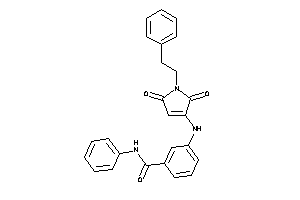 3-[(2,5-diketo-1-phenethyl-3-pyrrolin-3-yl)amino]-N-phenyl-benzamide