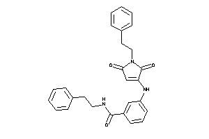 3-[(2,5-diketo-1-phenethyl-3-pyrrolin-3-yl)amino]-N-phenethyl-benzamide