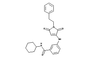 N-cyclohexyl-3-[(2,5-diketo-1-phenethyl-3-pyrrolin-3-yl)amino]benzamide